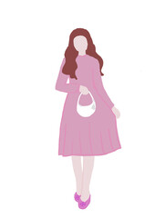 woman cartoon fashion illustration