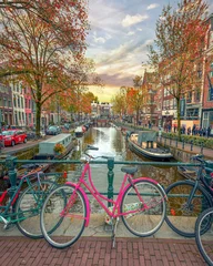 Zelfklevend Fotobehang Amsterdam City, Netherlands © Kyrenian