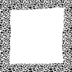 black and white frame