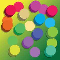 abstract background with circles 3D effect