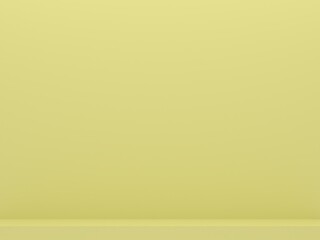 abstract elfin yellow  background 3d render. empty space room minimal studio mockup yellow color background design for display product, podium, poster, stand, wallpaper, cosmetics, background mockup,