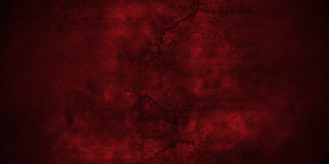 Dark Red stone grunge crack backdrop texture and Old wall texture cement black red background abstract dark color design are light with white gradient background.	
