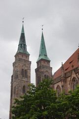 Fototapeta na wymiar Saint Sebal cathedral in Nuremberg, Germany 