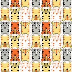 The opaque and airy little tiger snuggled back and forth in beautiful colors.