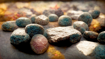stone, rock, ore, rough, abstract, background, digital illustration