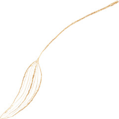 Leaf of golden luxury illustration