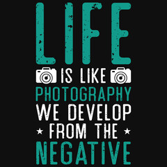Fototapeta premium Photography typography tshirt design