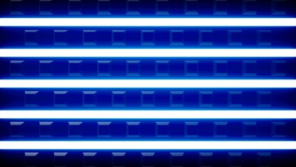 Blue beam and square hole tile background, 3d rendering