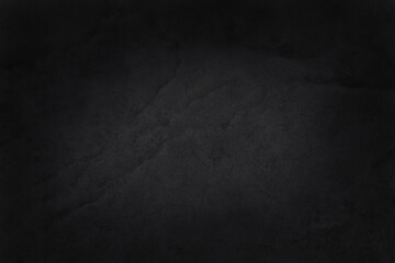 Naklejka premium Dark grey black slate texture in natural pattern with high resolution for background and design art work. Black stone wall.