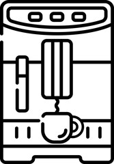 kitchen appliances outline lineal icon