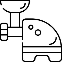 kitchen appliances outline lineal icon