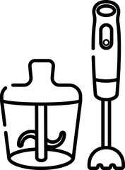 kitchen appliances outline lineal icon