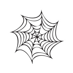 spider web halloween vector isolated 