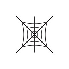 spider web halloween vector isolated 