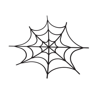 spider web halloween vector isolated 