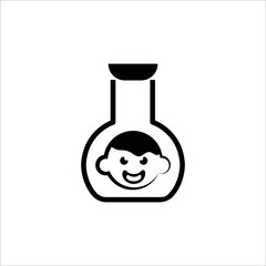 Artificial womb baby embryo icon