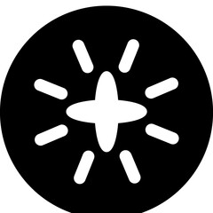 Shining star  button. Starry Sky