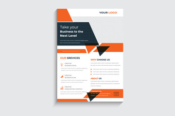 Corporate business flyer Brochure template flyer design vector background