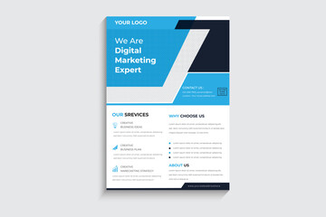 Corporate business flyer Brochure template flyer design vector background