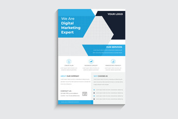 Corporate business flyer Brochure template flyer design vector background