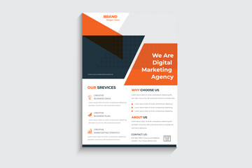 Corporate business flyer Brochure template flyer design vector background