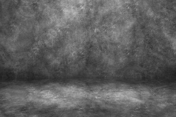 Concrete wall white and gray color for background. Old grunge textures with scratches and cracks. White and gray painted cement wall texture.