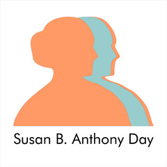 Susan B. Anthony day in november.
she is an American women's rights activist and social reformer
vector, ilustrator, design, template, silhouette 
