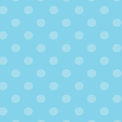 Blue polka dot seamless pattern. Cute texture, background, wallpapers, endless ornament, repeating print. Retro style