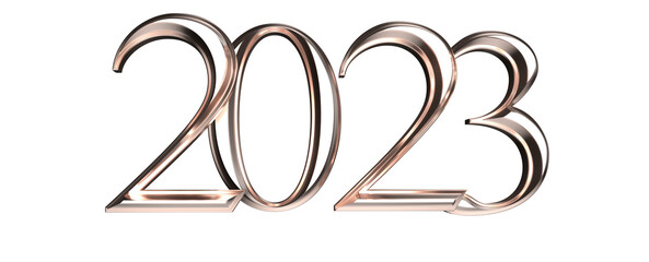 Obraz premium 2023 text flyer design on graphic