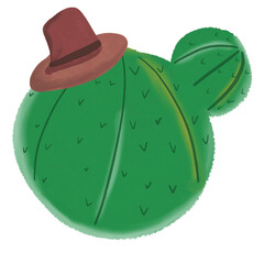 Cactus Watercolor Plant Hand Paint