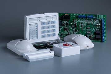 security alarm systems. Industrial or house alarm.