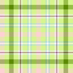 Seamless Light Green Tartan Pattern. Scottish Kilt Ornament. Cage background.