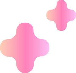 Cartoon Pink magic star