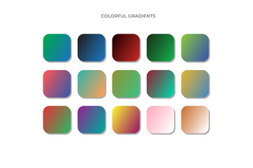 full color gradient collection set.