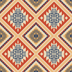 Vintage background Seamless pattern beautiful color 