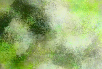 Fototapeta na wymiar 淡い緑のバリエーションの靄のようなグランジ