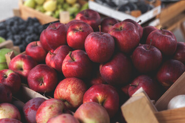 Apples at the fair.