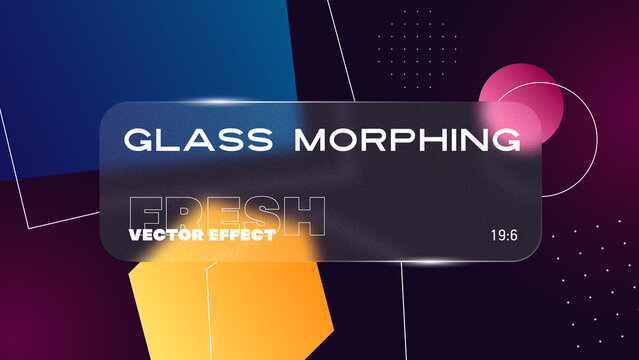 Abstract background in glass-morphism style.
