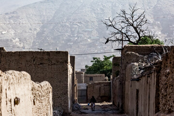 View of the streets of Kabul city in Afghanistan