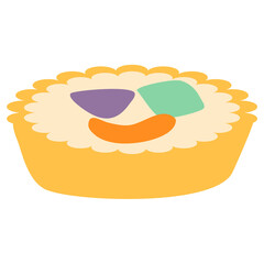 Fresh fruit pie tart