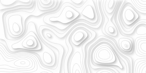 Topographic map background. silver line topography maount map contour background, geographic grid. Abstract vector illustration.	
