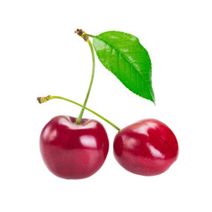 Cherry isolated on transparent background
