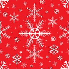 Tartan pattern,Scottish traditional fabric seamless Christmas tone, Snow Globe , Red and White background
