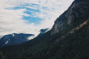 Cloudy mountains Europe