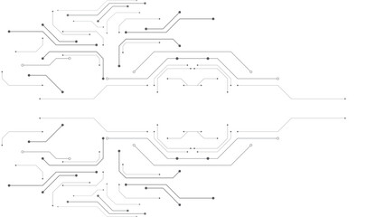 Gray and white technology background image Line design for communication connections in digital systems Hi-tech technology pattern