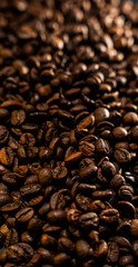 coffee beans texture close up 
