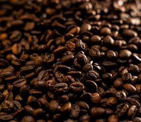 coffee beans texture close up 