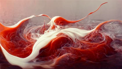 Keuken spatwand met foto Red swirling background © FrankBoston