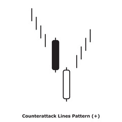 Counterattack Lines Pattern (+) White & Black - Round