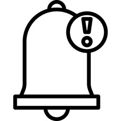 Notification blue outline icon